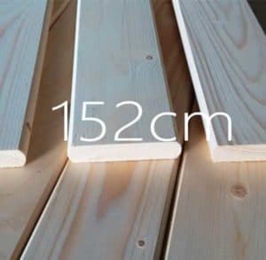 152 εκατοστά τάβλες κρεβατιού